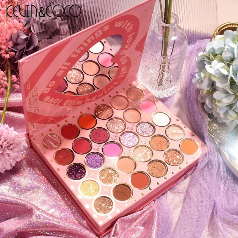 Anime Style 72 Hot Girl Eyeshadow Palette Shimmer High Pigment Blush Palette