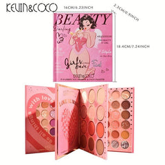 Anime Style 72 Hot Girl Eyeshadow Palette Shimmer High Pigment Blush Palette