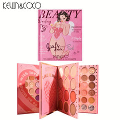 Anime Style 72 Hot Girl Eyeshadow Palette Shimmer High Pigment Blush Palette
