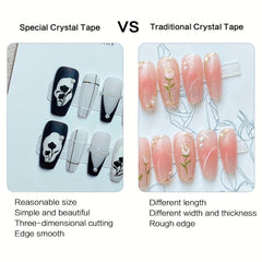 Double Sided Adhesive Nail Stickers Tape - 24 Stickers Set