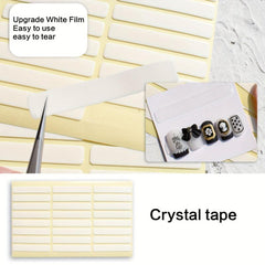Double Sided Adhesive Nail Stickers Tape - 24 Stickers Set