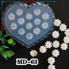 3D Silicone Nail Art Mold Small Flowers for Manicures