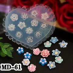 3D Silicone Nail Art Mold Small Flowers for Manicures