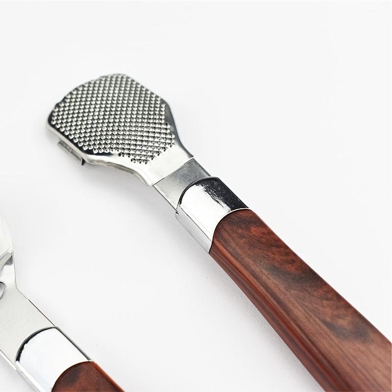 Wooden Handle Foot Scraper for Soft Smooth Feet