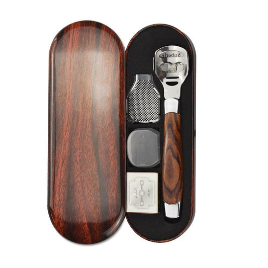 Wooden Handle Foot Scraper for Soft Smooth Feet