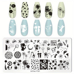 Nail Stamping Plates Butterfly Cat Geometric Patterns Nail Stamp Plates