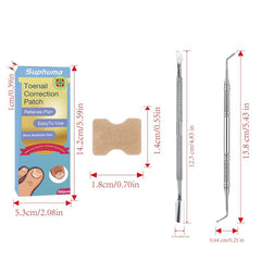 50 Pcs Ingrown Toenail Corrector Patch With File And Lifter