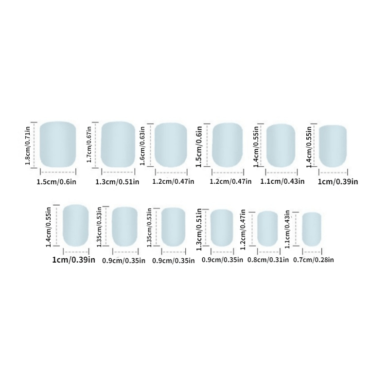 24pcs Swirl Square Press On Nails Short Geometry False Nails for Women