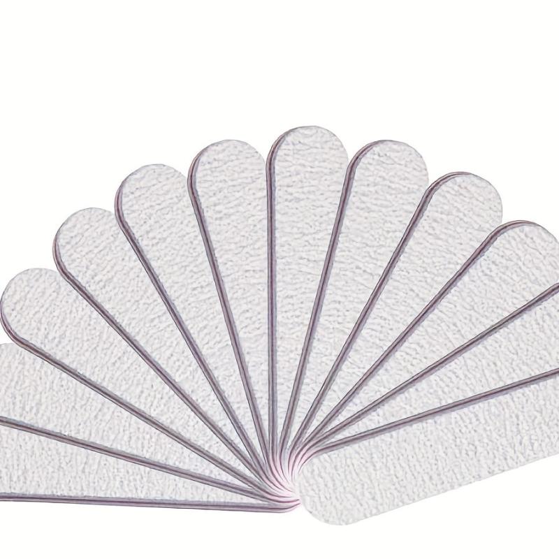 10 Pcs Double Sided Nail File Set - Professional Manicure Pedicure Kit