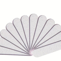 10 Pcs Double Sided Nail File Set - Professional Manicure Pedicure Kit
