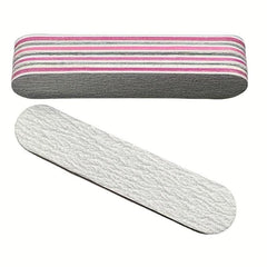 10 Pcs Double Sided Nail File Set - Professional Manicure Pedicure Kit