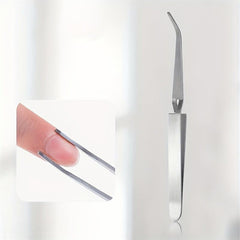 Nail Tweezers Stainless Steel Manicure Tools Easy To Use Silvery Colorful