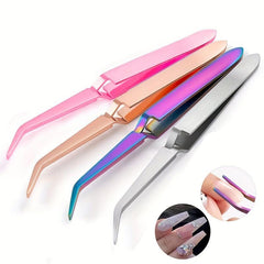 Nail Tweezers Stainless Steel Manicure Tools Easy To Use Silvery Colorful