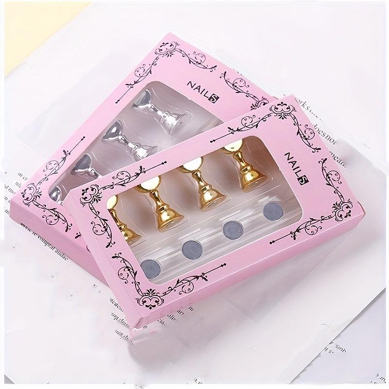 Nail Holder Set False Nail Magnet Fixed Bracket Crystal Tool