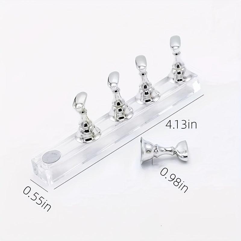 Nail Holder Set False Nail Magnet Fixed Bracket Crystal Tool