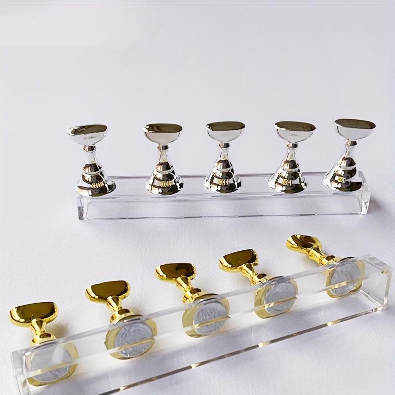 Nail Holder Set False Nail Magnet Fixed Bracket Crystal Tool