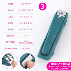 Stainless Steel Car Shape Nail Clipper With Storage