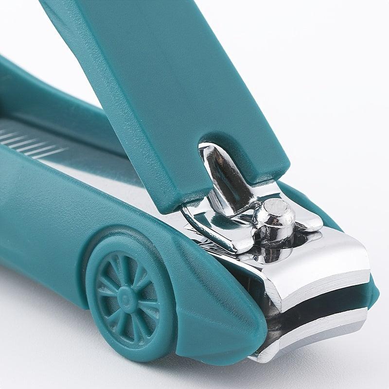 Stainless Steel Car Shape Nail Clipper With Storage
