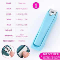 Stainless Steel Car Shape Nail Clipper With Storage