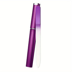 Glass Nail Files for Natural Nails and Acrylic Nail Filer with Storage Box
