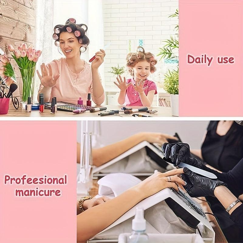 Glass Nail Files for Natural Nails and Acrylic Nail Filer with Storage Box