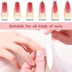 Glass Nail Files for Natural Nails and Acrylic Nail Filer with Storage Box