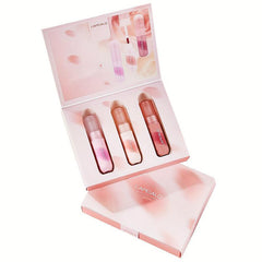 Velvet Lip Gloss Set 3pcs Moisturizing Soft Texture