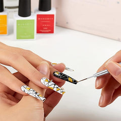 Metal Rod Nail Art Double-ended Drawing Pen