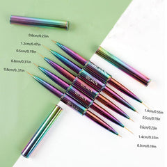 Metal Rod Nail Art Double-ended Drawing Pen