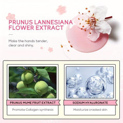 Sakura Hand Cream 30g Nourish Moisturize Soft Supple Skin
