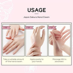 Sakura Hand Cream 30g Nourish Moisturize Soft Supple Skin