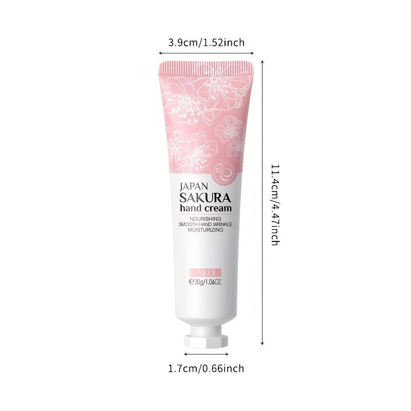 Sakura Hand Cream 30g Nourish Moisturize Soft Supple Skin