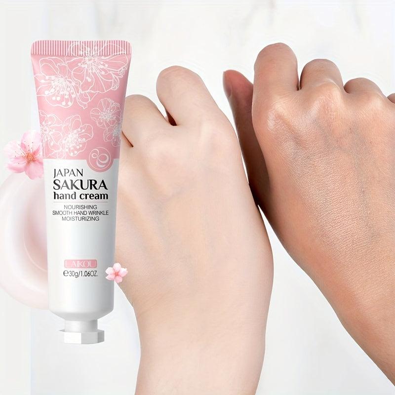 Sakura Hand Cream 30g Nourish Moisturize Soft Supple Skin