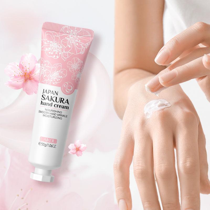 Sakura Hand Cream 30g Nourish Moisturize Soft Supple Skin