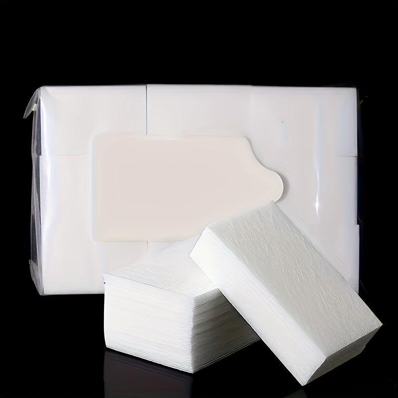 500 Pcs Gel Nail Polish Remover Clean Lint Cotton Pads Disposable