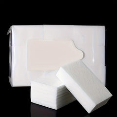 500 Pcs Gel Nail Polish Remover Clean Lint Cotton Pads Disposable