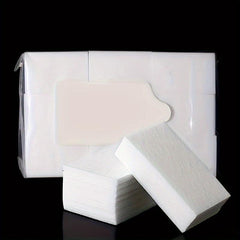 500 Pcs Gel Nail Polish Remover Clean Lint Cotton Pads Disposable