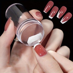 2 pcs Crystal Silicone Nail Stamper and Scraper Set for DIY Manicure Print Tool