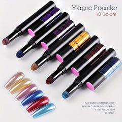 Dual-Use Nail Powder Air Cushion Pen - Mirror Effect