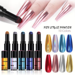 Dual-Use Nail Powder Air Cushion Pen - Mirror Effect