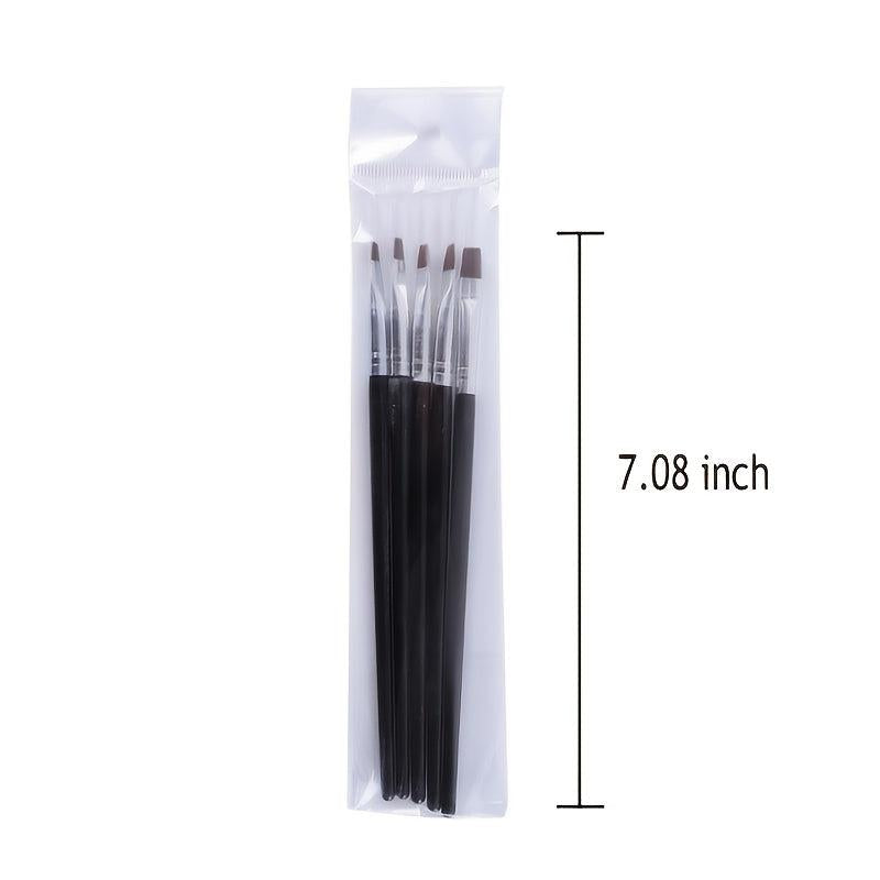 5 pcs Floral Nail Art Brush Set for Manicures