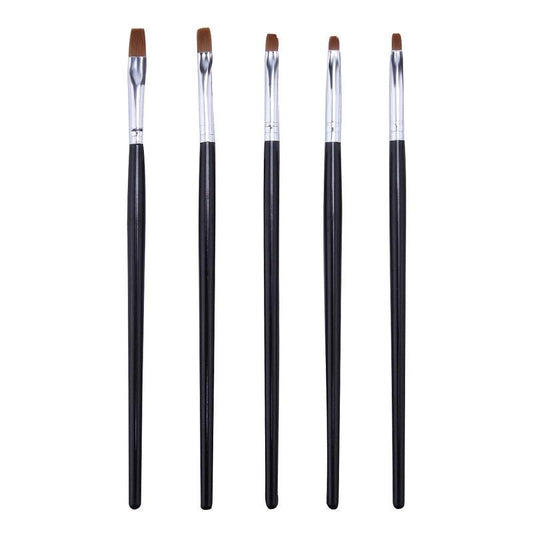 5 pcs Floral Nail Art Brush Set for Manicures