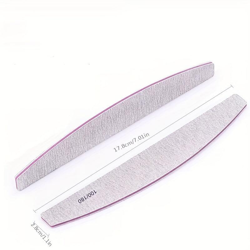 Manicure Pedicure Nail File Styling Tools Half Moon Nail Art