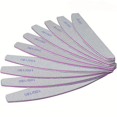 Manicure Pedicure Nail File Styling Tools Half Moon Nail Art