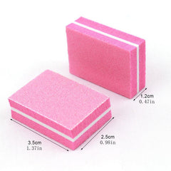 Mini Nail Sponge Nail File Buffer Block Buffing Sanding Professional Nail Tools