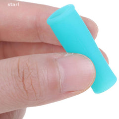 2Pcs Silicone Nipper Cover Sleeve for Nail Cuticle Scissors Tweezers