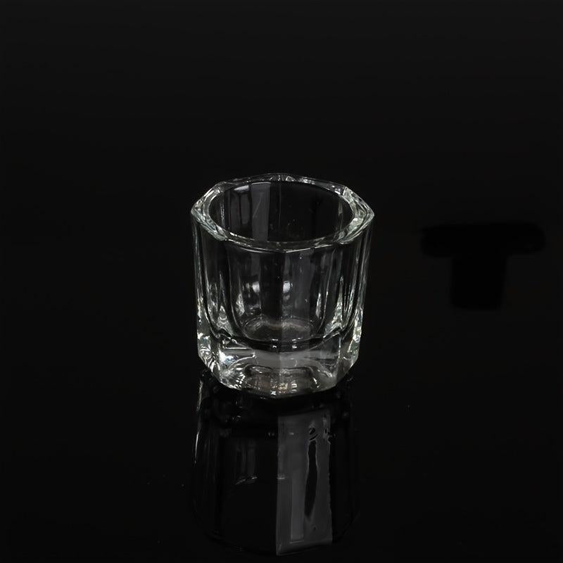 2pcs Mini Glass Crystal Cup for Nail Art Acrylic Liquid Powder Dappen Dish Bowl