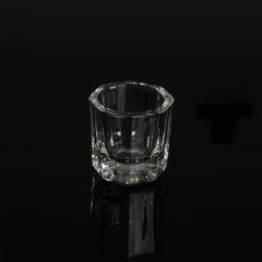 2pcs Mini Glass Crystal Cup for Nail Art Acrylic Liquid Powder Dappen Dish Bowl