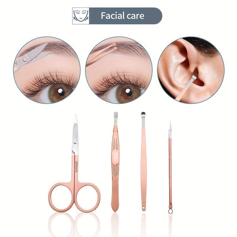 18 pcs Stainless Steel Nail Scissors Set for Men and Women