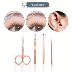 18 pcs Stainless Steel Nail Scissors Set for Men and Women
